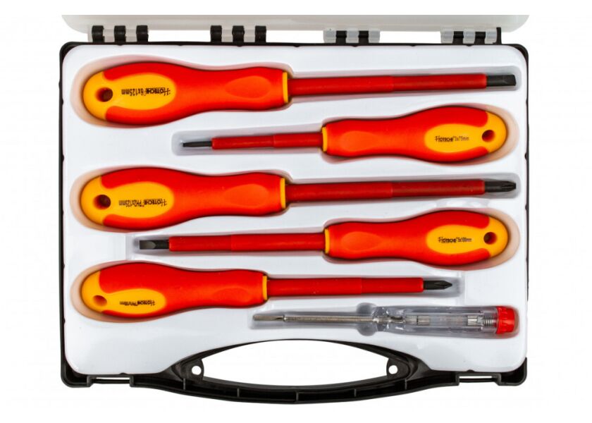Elektrikářské šroubováky VDE, 6 ks - HT244106