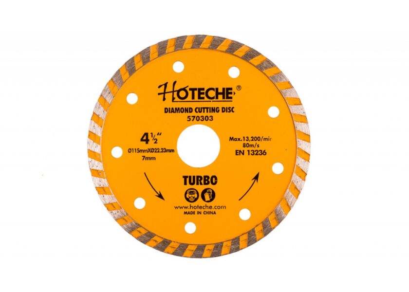 Diamantový řezný kotouč 115 mm, TURBO - HT570303