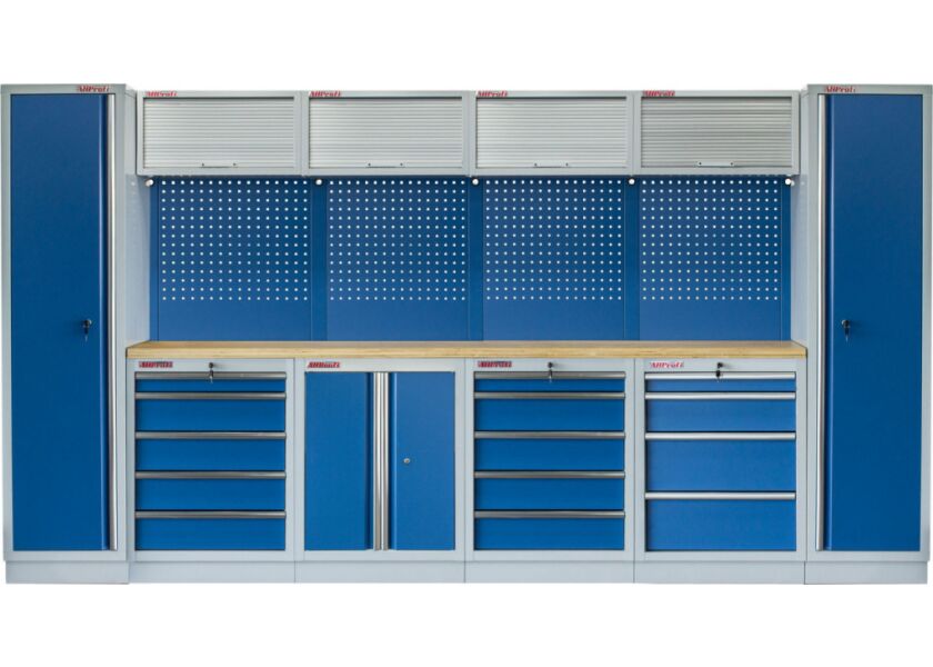 Kvalitní PROFI BLUE dílenský nábytek 3920 x 495 x 2000 mm - MTGS1300AN