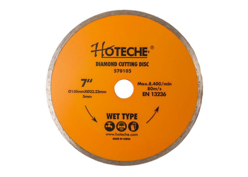 Diamantový řezný kotouč 180 mm, WET TYPE - HT570105