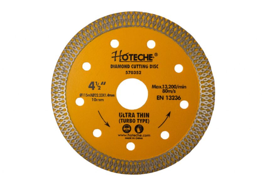 Diamantový řezný kotouč úzký 115 mm, TURBO - HT570352