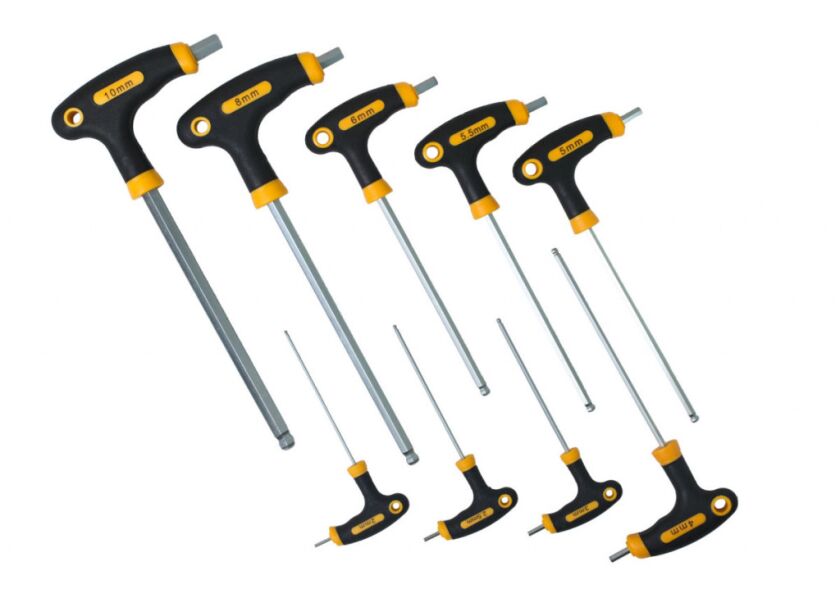 Sada imbus šroubováků s kuličkou 9 ks, typ T - HT261608