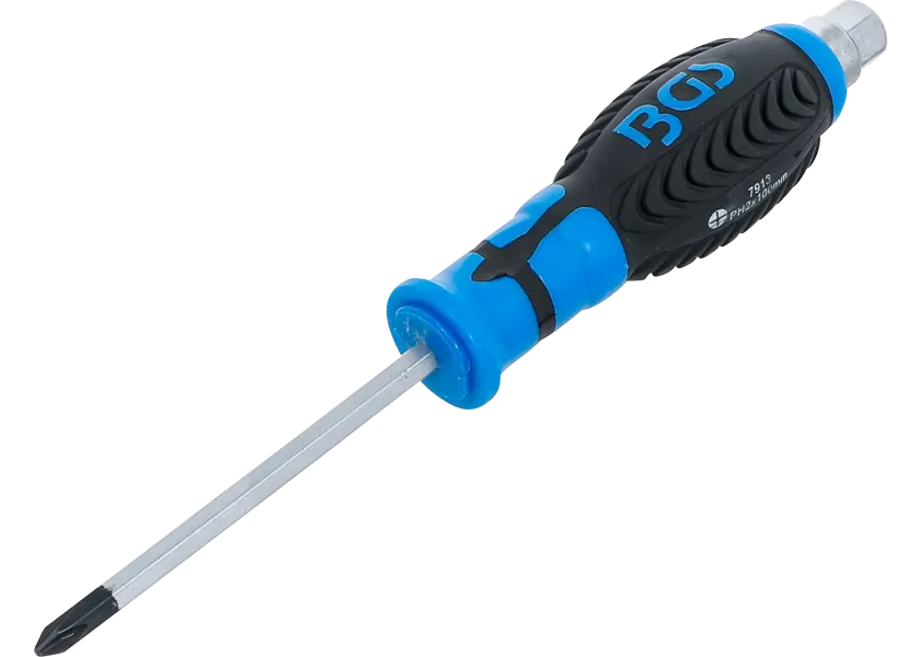 Křížový šroubovák PH2 s vnějším šestihranem, 100 mm, BGS - B7913