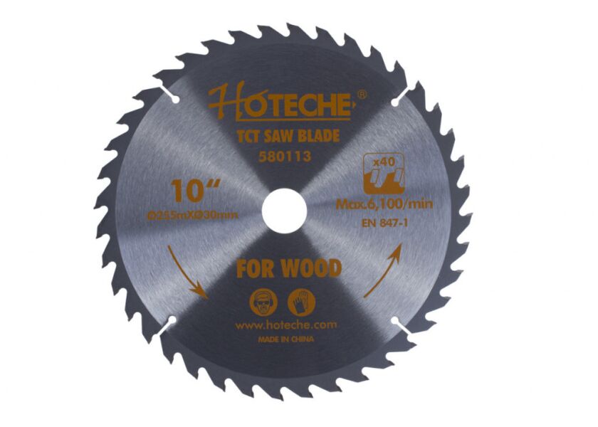 Pilový kotouč na dřevo 255 mm, 40 zubů - HT580113