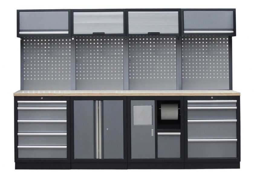 Sestava PROFI dílenského nábytku 2720 x 495 x 2000 mm - TGS1301BB