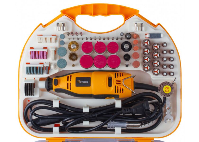 Mini bruska s příslušenstvím 160 W, 200 ks - HTP801201