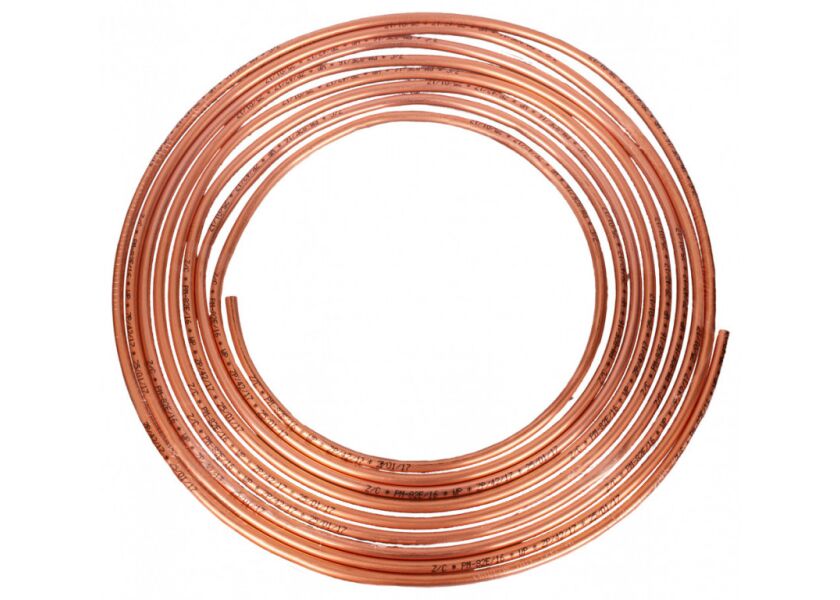 Měděná brzdová trubka, průměr 6 mm, délka 5m - WP476345