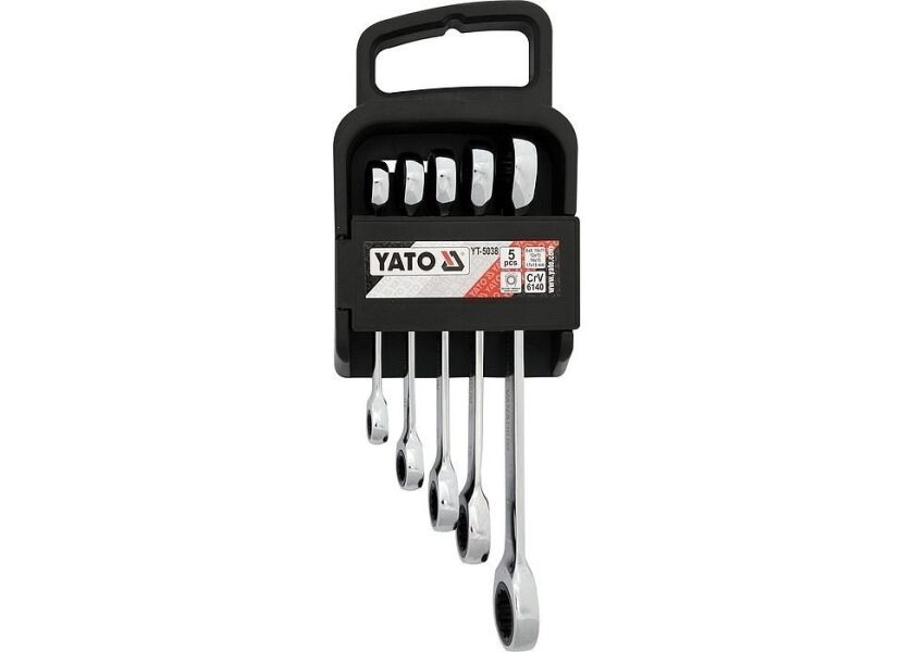 Očkové ráčnové klíče sada 5ks - YT-5038