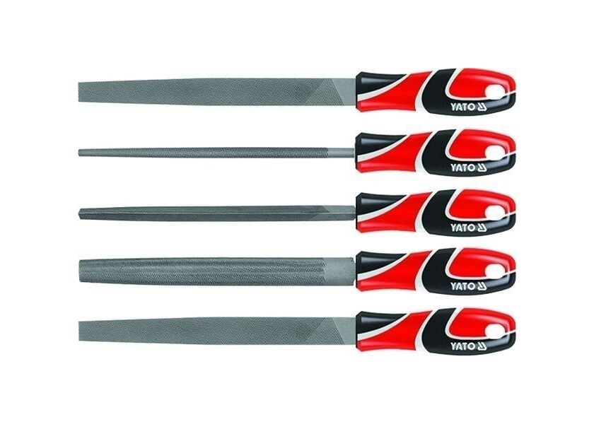 Sada pilníků zámečnických 250 mm 5 ks - YT-6239