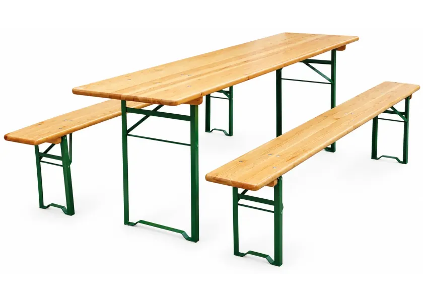 Pivní set stůl  2200 x 600 x 770 mm a 2 lavice - AH00600