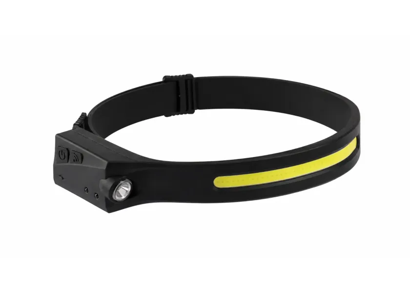 Čelová lampa COB LED se senzorem pohybu, 5 W, 300 lm