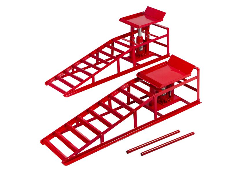 Nájezdové rampy s hydraulickým zvedákem, pár - 2 t - AH019333