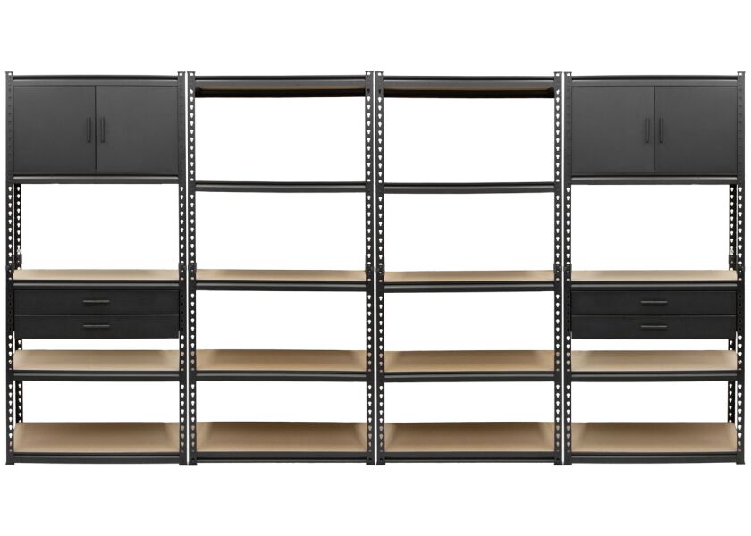 Regálový systém MASTER, 4 díly - AH034FAAF
