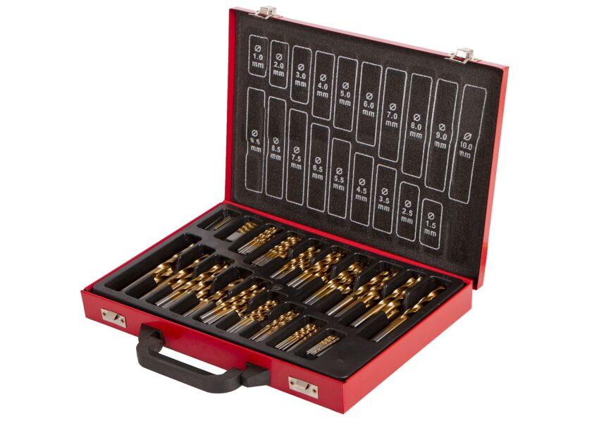 Sada vrtáků HSS do kovu 170 ks TITAN - AH20170