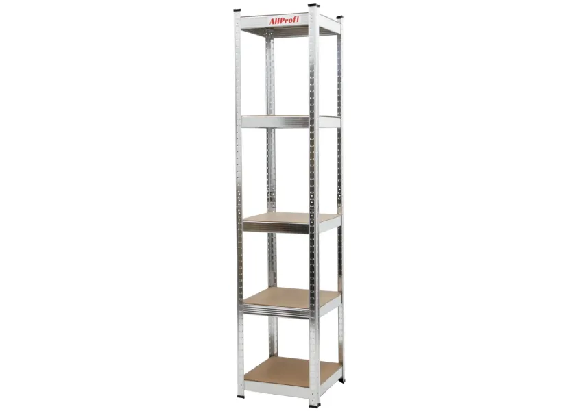 Policový regál STANDARD, 5 polic, 400 x 400 x 1800 cm - AH3009