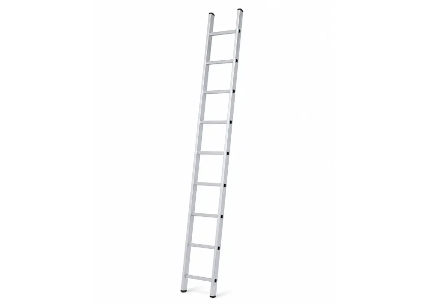 Jednodílný hliníkový žebřík AHProfi, 9 stupnů,  261 cm, 150 kg - AH709