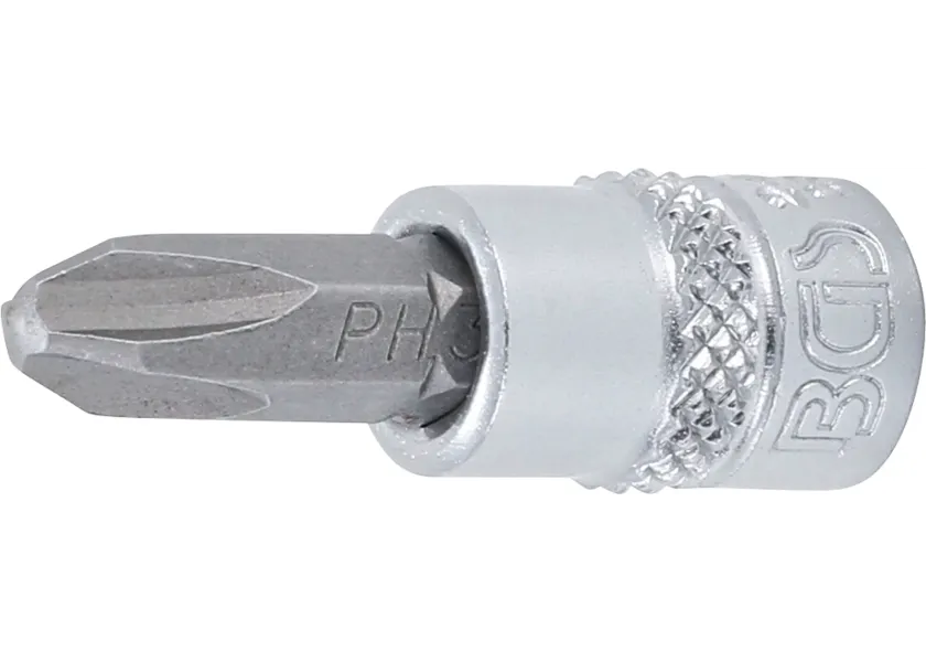 Nástrčná hlavice s bitem KŘÍŽOVÁ 1/4