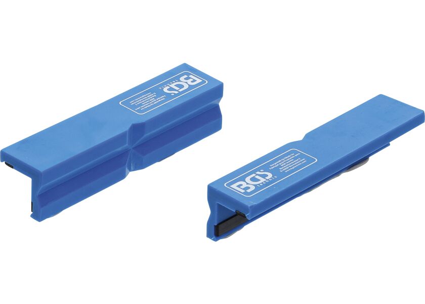 Čelisti svěráku pro kulaté předměty, magnetické, 125 mm, 2 ks - B3046