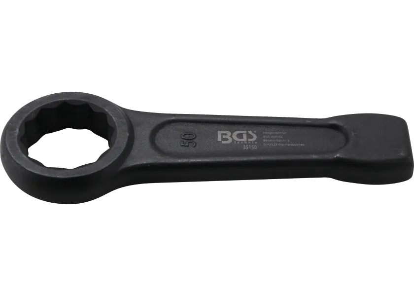 Rázový očkový klíč BGS 50 mm s dvanáctihranným profilem – B35150