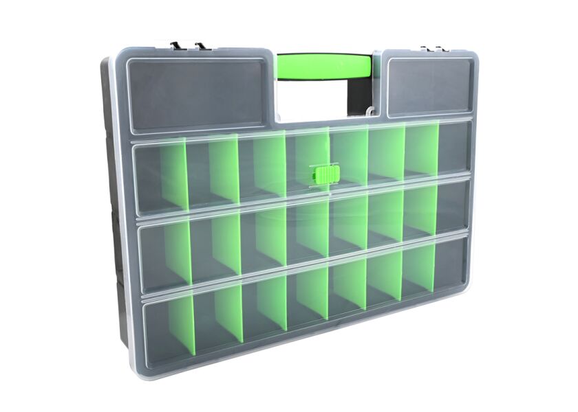 Plastový organizér na vyvažovací závaží, 26 přihrádek - F10258