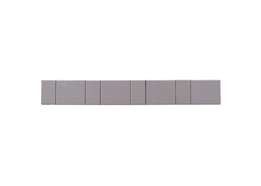 Ocelové samolepící vyvažovací závaží 4 x 5 g, 4 x 10 g, šedé - F1363