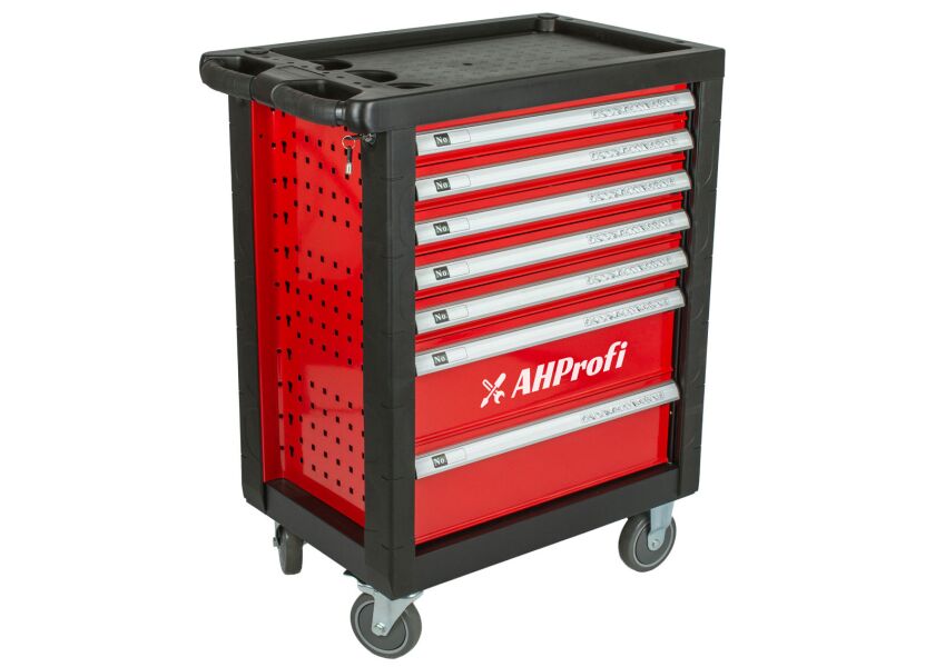Dílenský vozík prázdný 685 x 455 x 975 mm, 7 zásuvek - H14019P