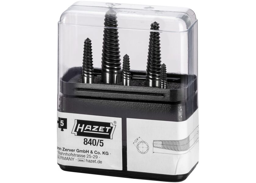 Sada vytahováků šroubů 840/5 Hazet - HA035762