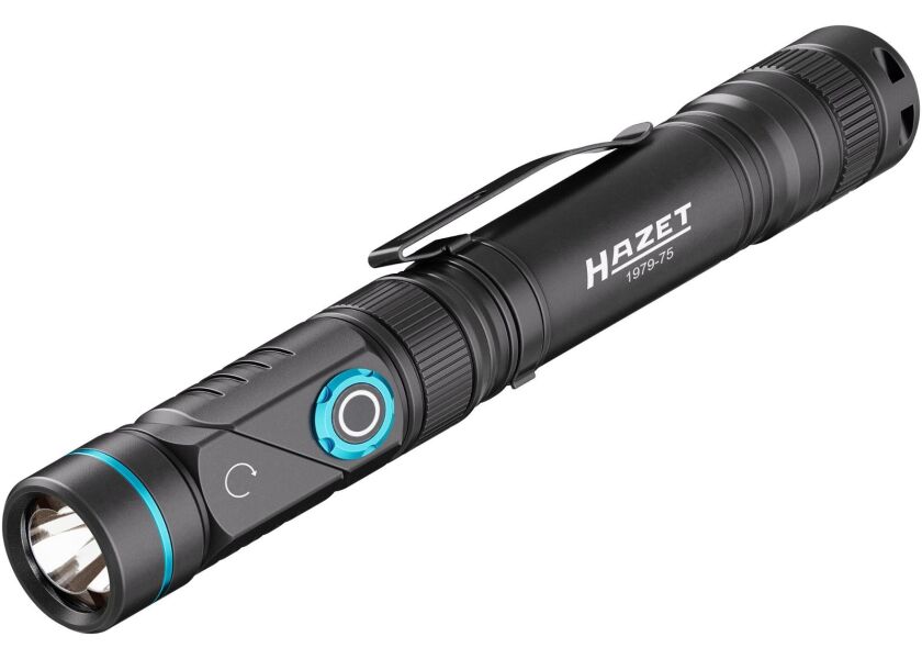UV LED kapesní svítilna Hazet s výkonným světlem a otočnou hlavou – HA272891