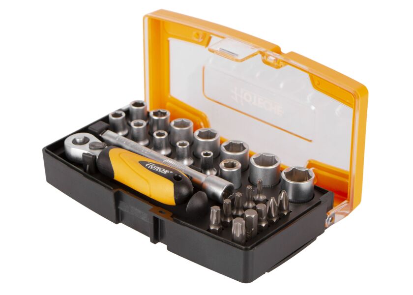 Sada nástrčných klíčů s golou, 1/4