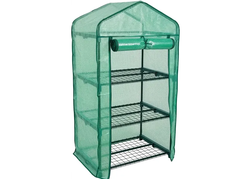 Zahradní fóliový skleník, 3patrový, 680 x 490 x 1280 mm