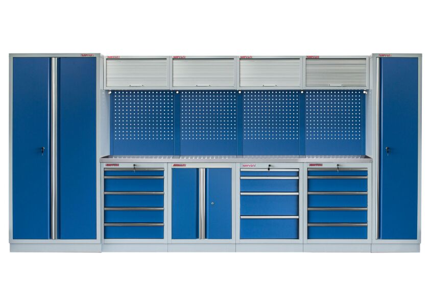 Kvalitní PROFI BLUE dílenský nábytek 4235 x 495 x 2000 mm - MTGS1300AQ