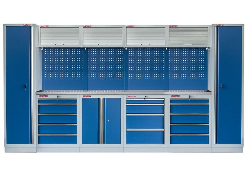 Kvalitní PROFI BLUE dílenský nábytek 3920 x 495 x 2000 mm - MTGS1300AW