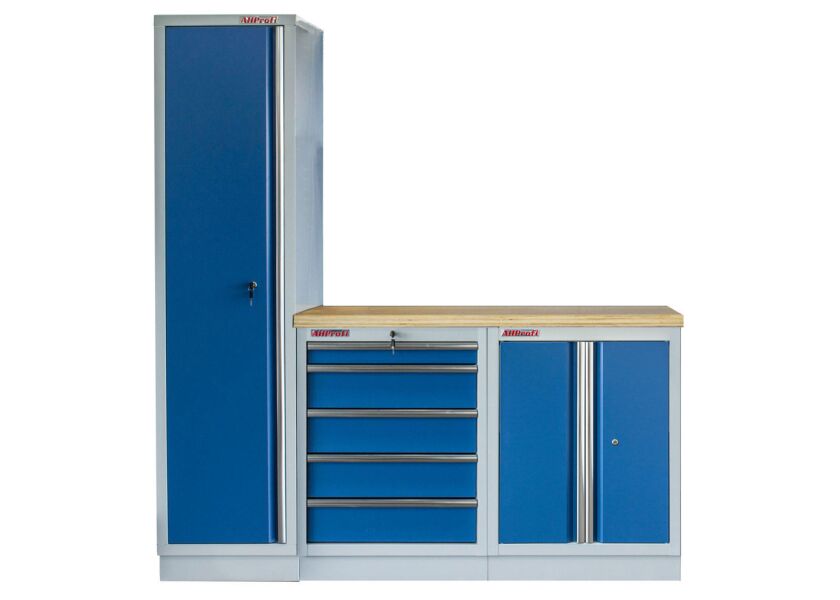 Sestava kvalitního PROFI BLUE dílenského nábytku, 3 ks - MTGS1300BAL05