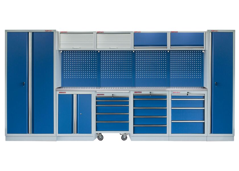 Kvalitní PROFI BLUE dílenský nábytek 4235 x 495 x 2000 mm - MTGS1300VZ4