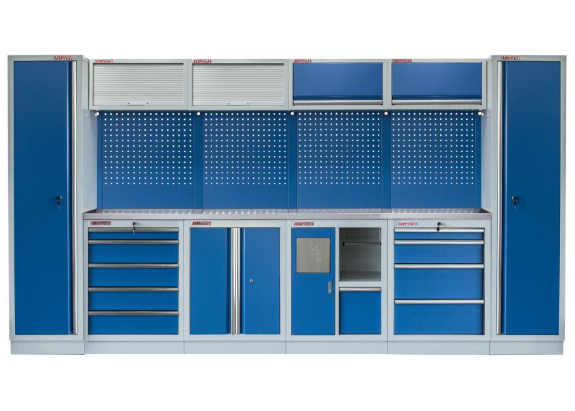 Kvalitní PROFI BLUE dílenský nábytek 3920 x 495 x 2000 mm - MTGS1301AG