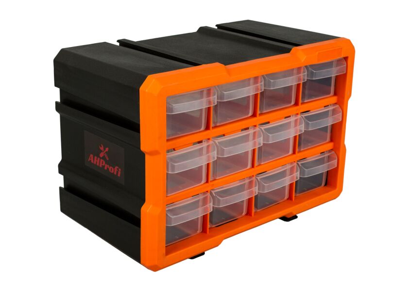 Plastový organizér, 12 boxů - MW1812