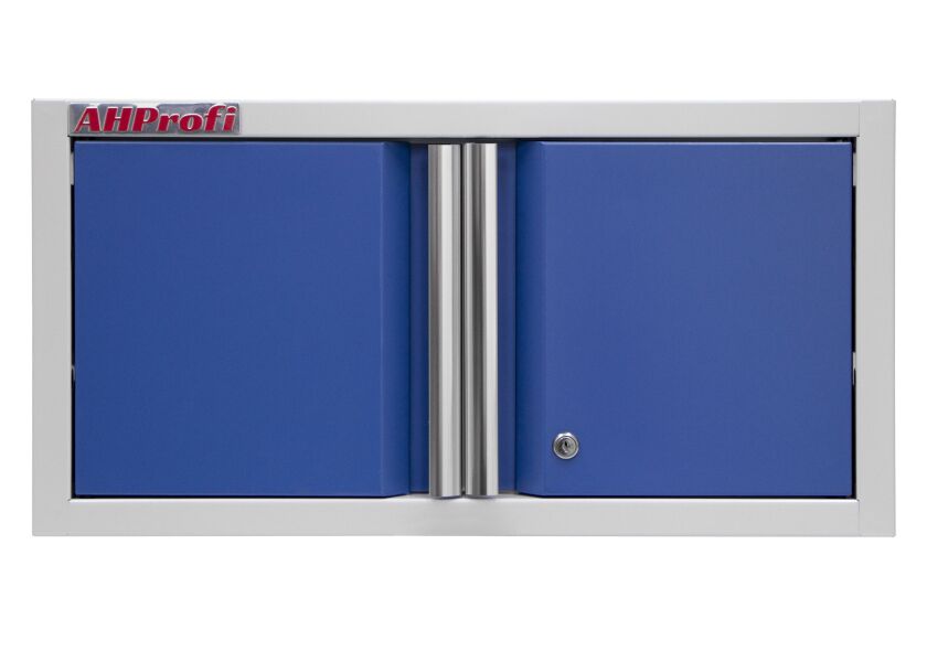 Celokovová dvoukřídlá závěsná skříňka PROFI BLUE 680x281x350 mm - MWGB1326C