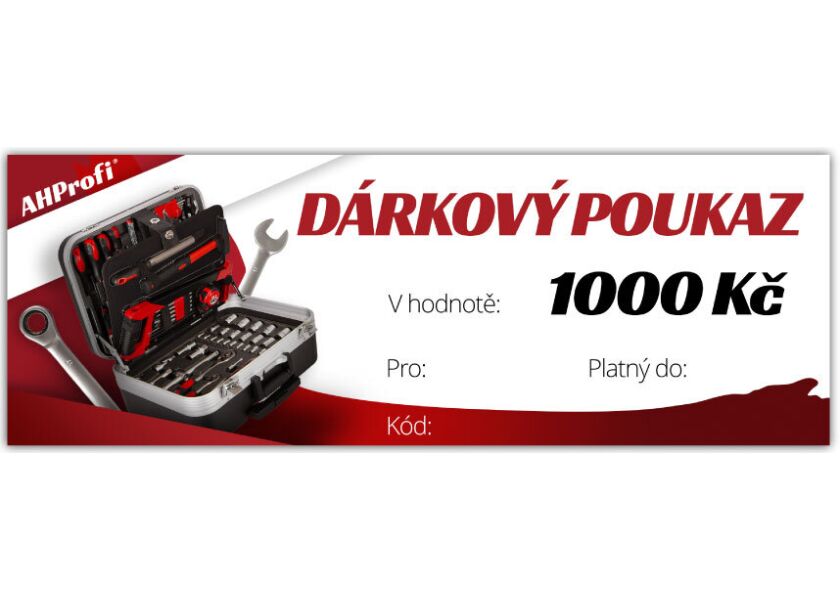 Dárkový poukaz v hodnotě 1000 Kč - AHProfi