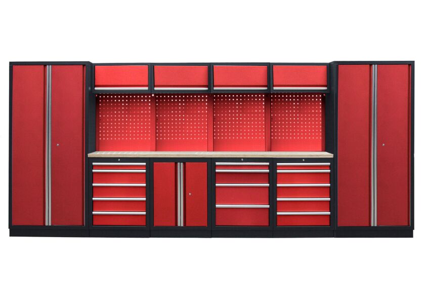 Kvalitní PROFI RED dílenský nábytek - 4535 x 2000 x 495 mm - RTGS1300AE