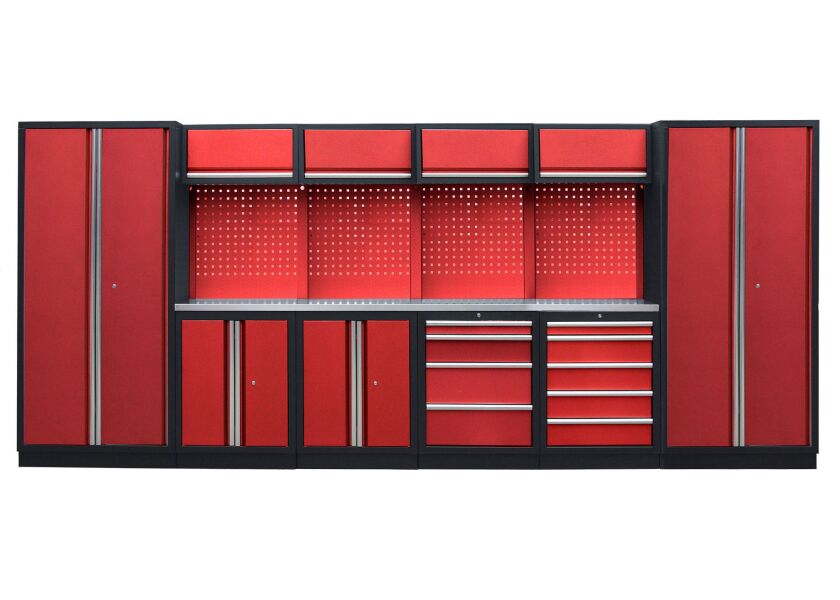 Kvalitní PROFI RED dílenský nábytek - 4535 x 495 x 2000 mm - RTGS1300BB2