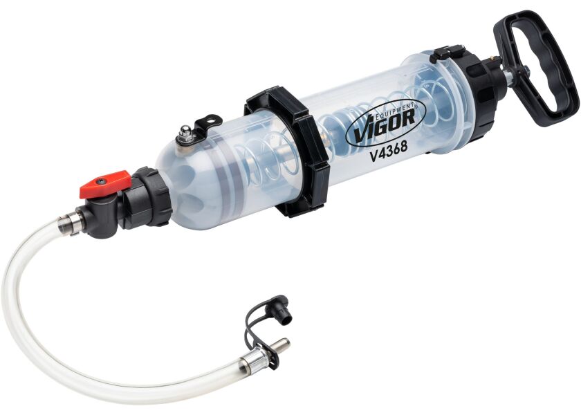 Manuální plnička převodovek Vigor s hadicí a rukojetí pro tlakové plnění – V4368