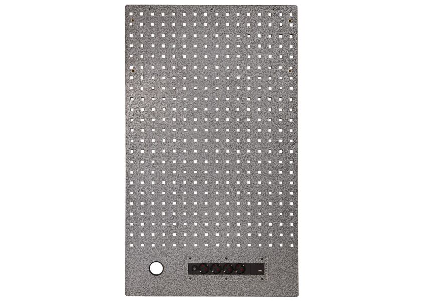 Děrovaná závěsná deska s el. zásuvkou PROFI - WGB1324Q
