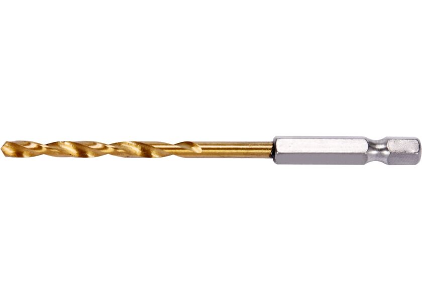 Vrták na kov 4mm TITAN HEX 1/4