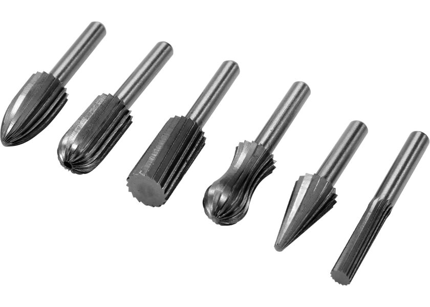 Hrotové rašple na kov, 6 ks - YT-61711