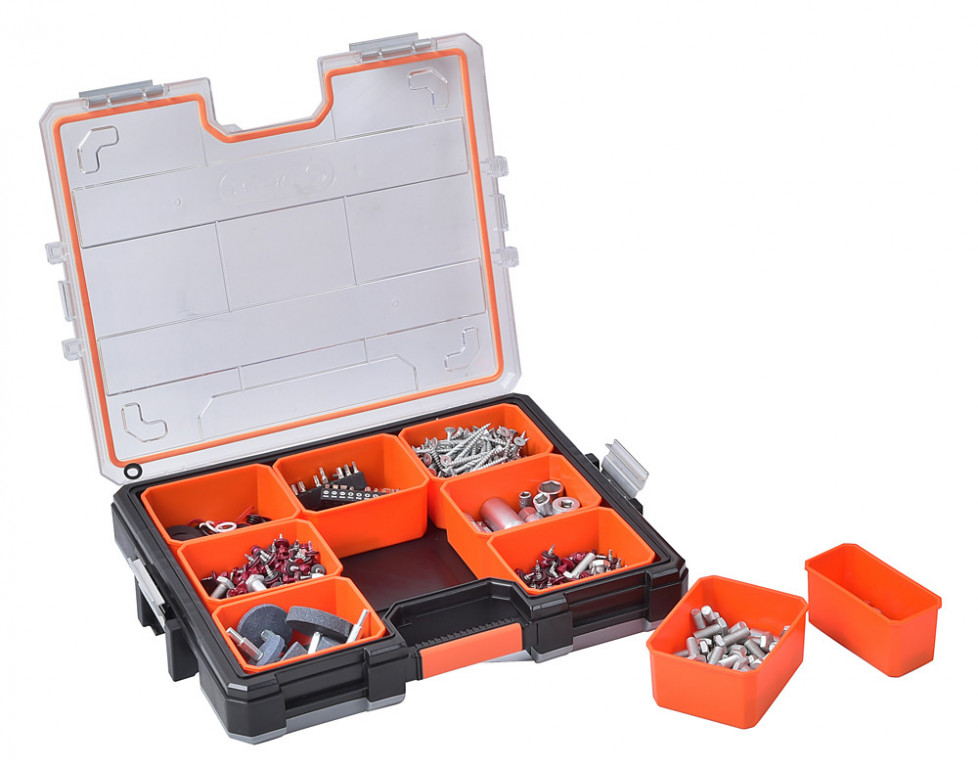 Organizér na šroubky s 9 vyjímatelnými boxíky - TC320067