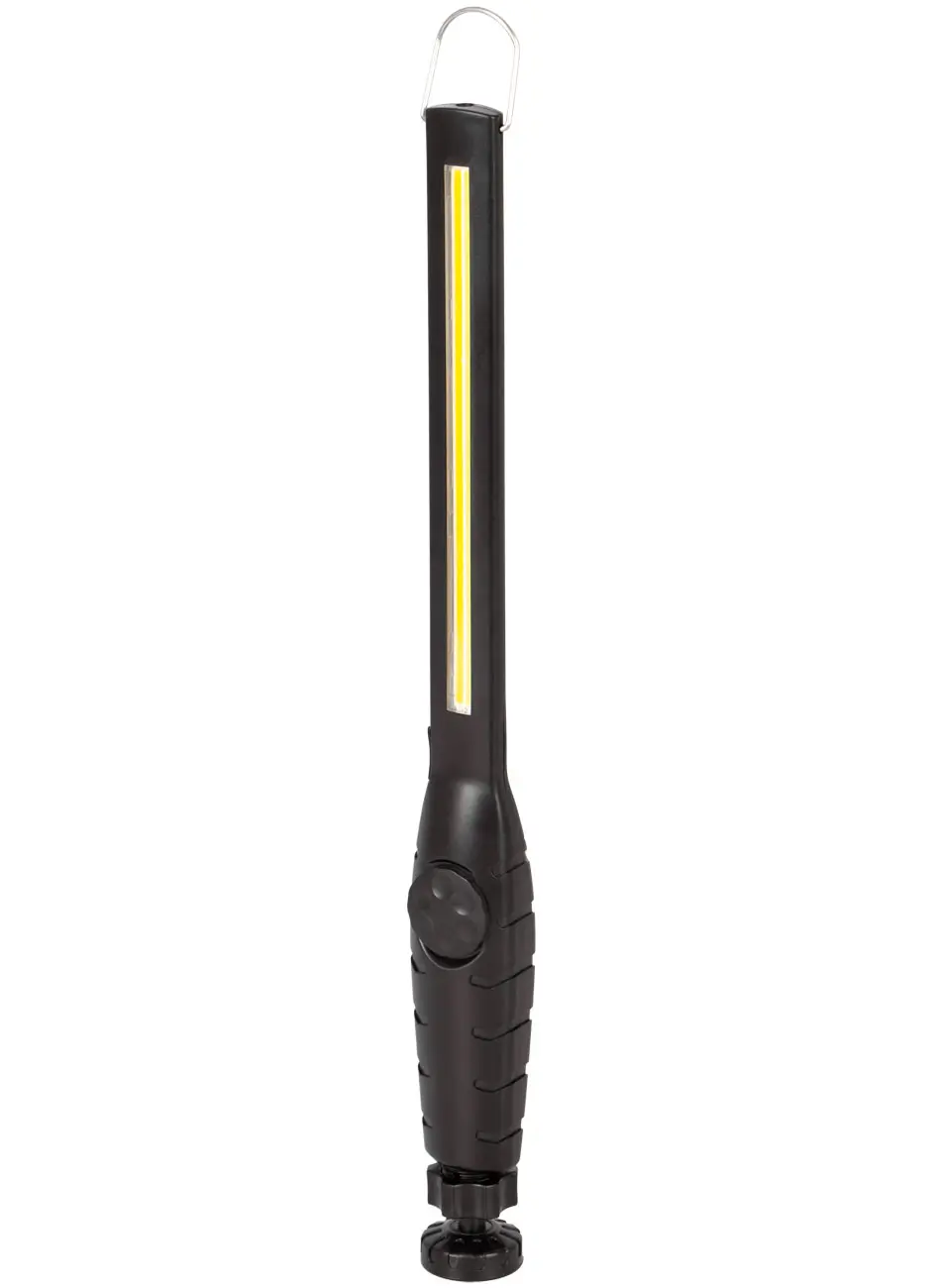 Pracovní nabíjecí LED lampa s COB, SMD a UV světlem Pracovní nabíjecí LED lampa se třemi COB LED a horní SMD LED