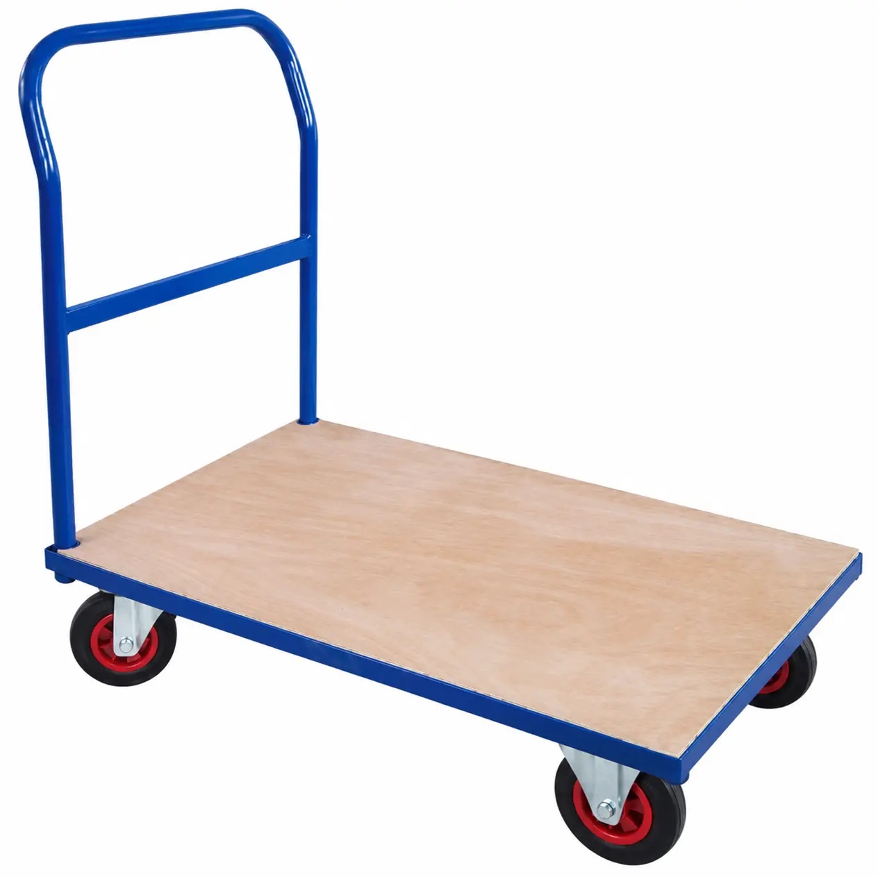Plošinový vozík s kompozitní plošinou 980 × 600 mm Pojízdný plošinový vozík s kompozitní ložnou deskou