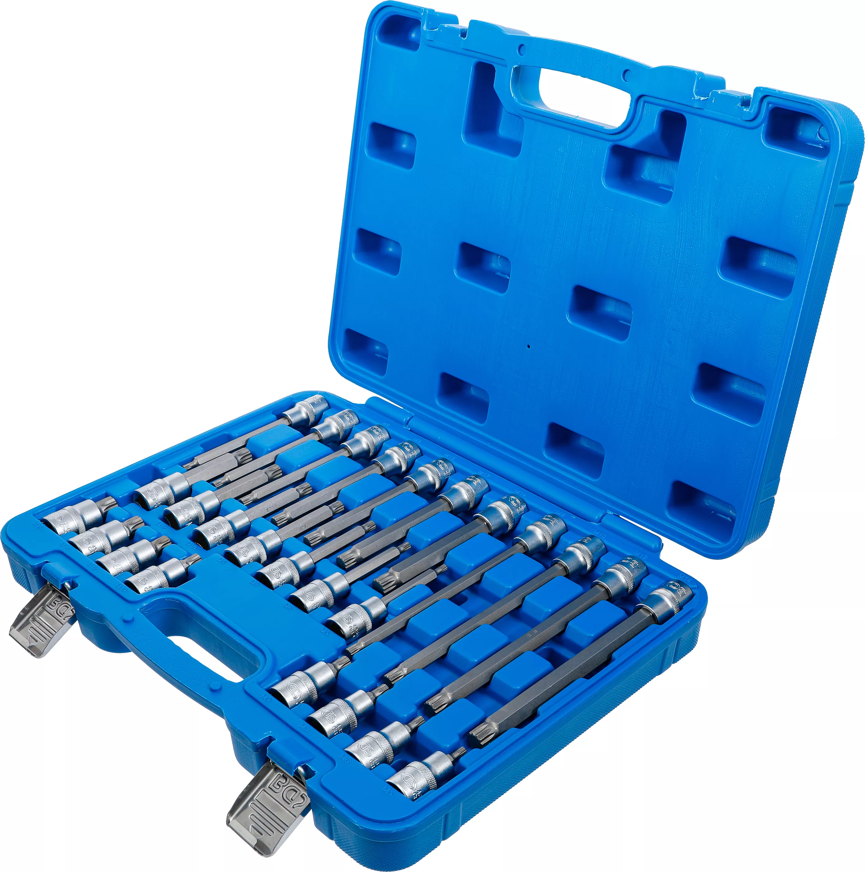 Sada nástrčných hlavic s bity XZN 1-2 M5–M16 B5180 Sada nástrčných hlavic s bity XZN 1-2 M5 až M16 26 ks BGS B5180