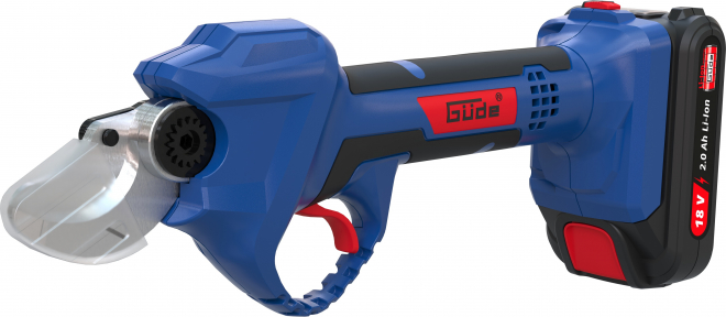 AKU nůžky na větve Güde ASC 18-201-05 K, 18 V, 2 Ah