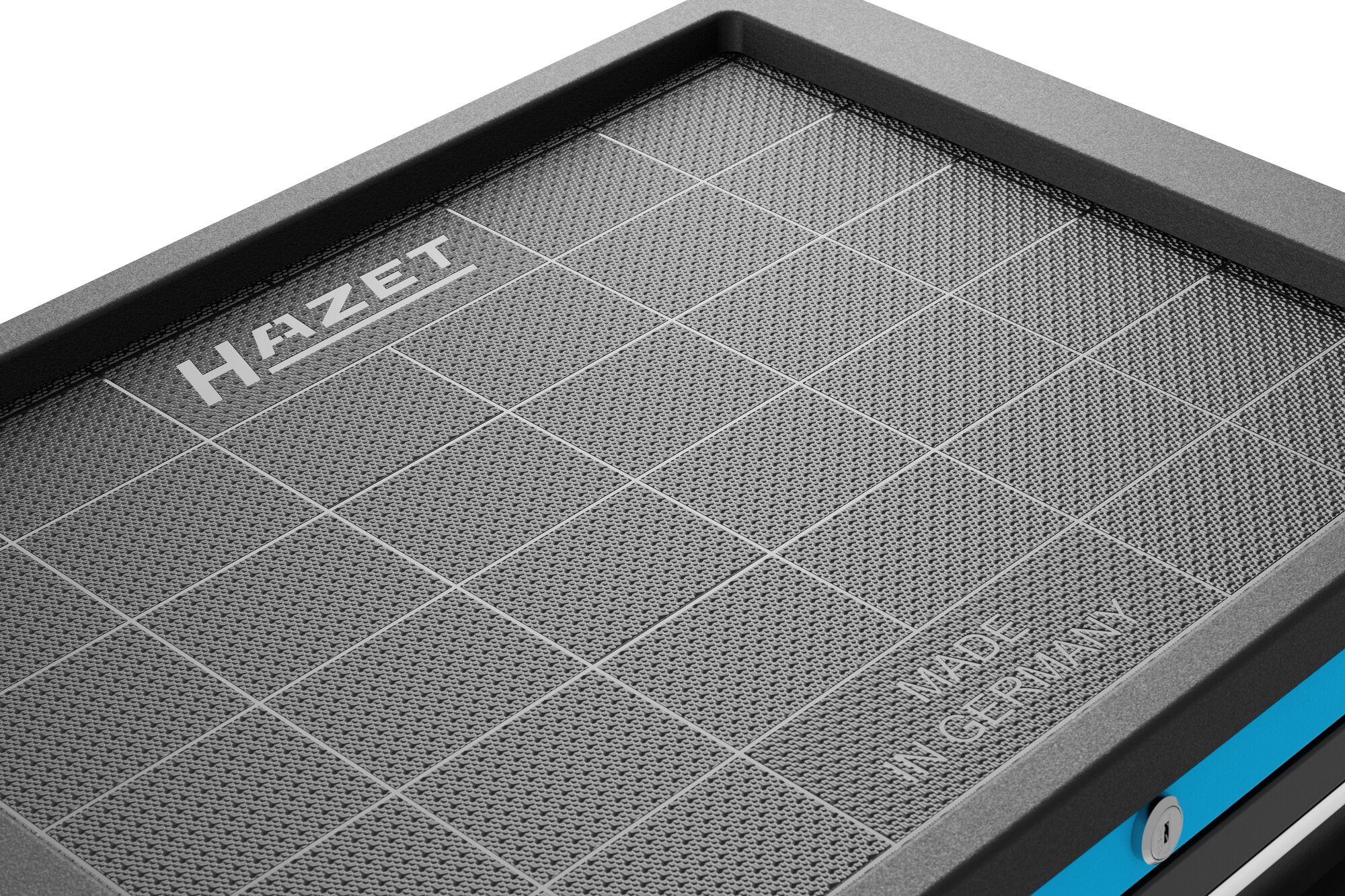 Horní pohled na dílenský vozík HAZET pro servis jízdních kol